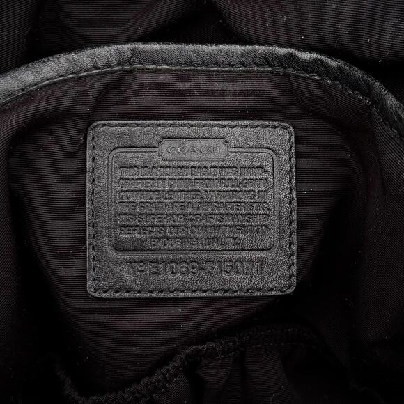 Coach Soho Large Black Leather Handbag with Oversize Buckle - Picture 6 of 7